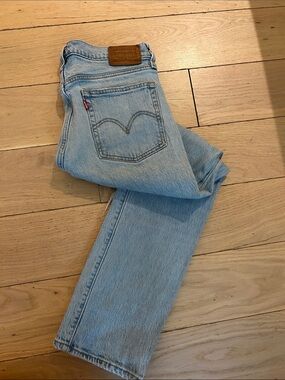 Levi's Light Blue Vintage Wedgie Straight Leg Jeans